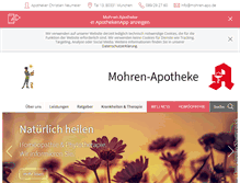 Tablet Screenshot of mohren-apo.de